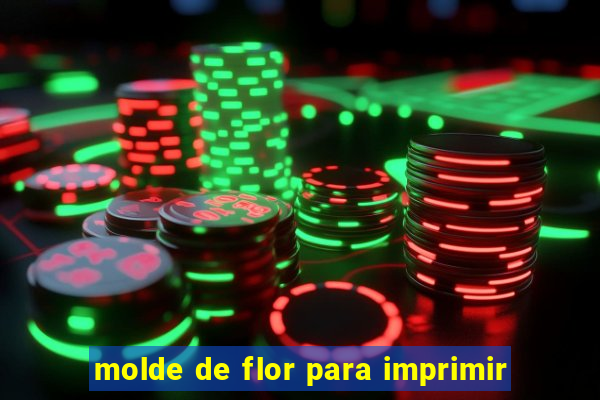 molde de flor para imprimir